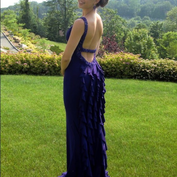 Full Length Open Back Prom/Formal Dress - Picture 1 of 5